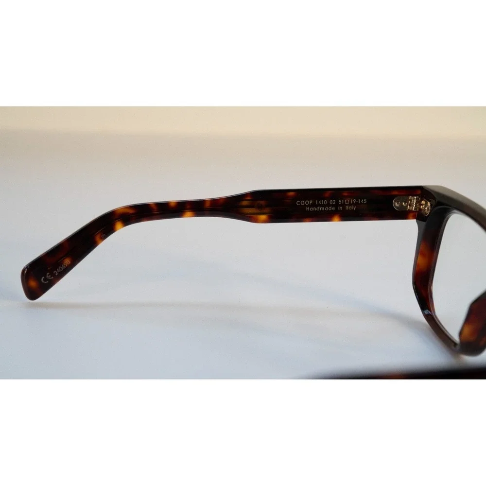 Cutler and Gross 1410 02 51-19-145 Square Glasses Eyeglasses Frame Tortoiseshell